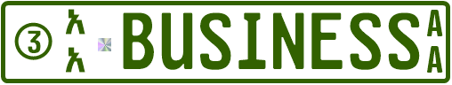 Business licence plate